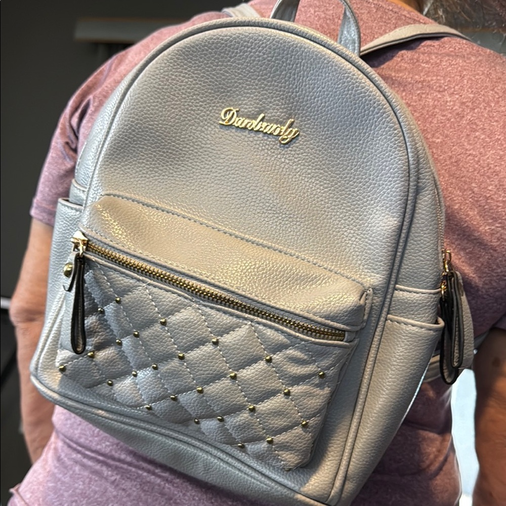 Gray Mini Backpack